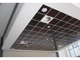 Sontext provides Murano acoustic panels for cafeteria building project