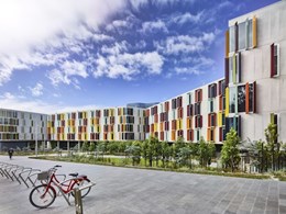 Colour coatings are key for award winning Monash University student accommodation