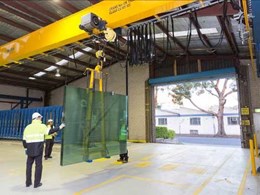 Case Study: Viridian Trade Centre deploys Konecranes CXT crane to handle glass safely and accurately