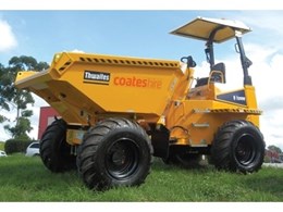 6 tonne payload and 9 tonne payload site dumpers now available from Coates Hire