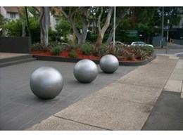 Giant concrete balls from Moodie Outdoor Products protect assets