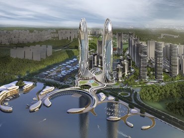 Queensland-based architects, DBI Design has won a $3 billion tender to masterplan and project manage the development of a new financial district in Shantou, 300 kilometres north-east of&nbsp; Hong Kong - billed as a new &#39;micro city&#39;. Images: Supplied
