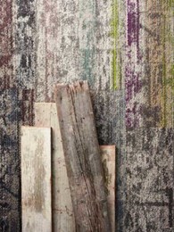 New carpet tiles inspired by aged timber and concrete to meet contemporary design goals
