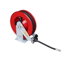 Heavy duty spring rewind hose reels from Equipco