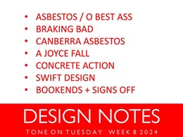 Design notes for week 8/2024 from Tone on Tuesday