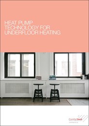 Heat pump technology for underfloor heating