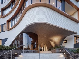 Midnight Blue thin brick tiles help deliver a sophisticated design in the heart of Erskineville