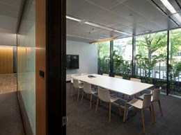 SAS International metal ceilings specified for 4 National Circuit office in Canberra