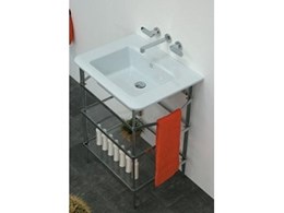 Volo ceramic wall basins available from Parisi Bathware