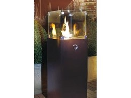 Outdoor gas fireplaces and flares, available from Real Fires