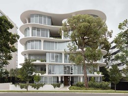 Precast and off-form concrete elements achieve sculptural outcomes at Prahran luxury apartments