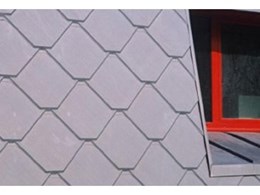 Adeka zinc shingle tile cladding available from Euroclad