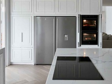 Three Birds Renovations recommend Electrolux appliances for an open plan kitchen