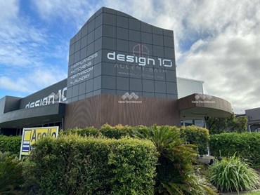 The new Design 10 store in Coffs Harbour featuring NewTechWood castellation cladding