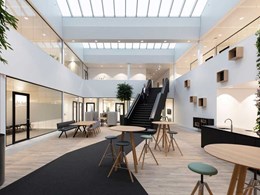 Daylight, cooling and acoustic goals achieved with durlum at Dutch office