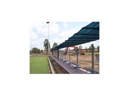 Movable shade structure for bowling green