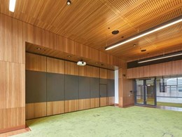 Fire rated panels used on ceilings and walls at Sydney International Convention Centre