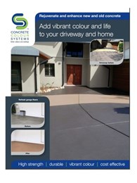 Add new life to your concrete surfaces with CCS Colour Master sealer