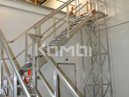 KOMBI stairway fits space and time constraints at Glaxo Smith Kline’s Ermington facility