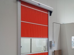 DMF Series RL3000 rapid roll doors delivering energy savings, safety and efficiency