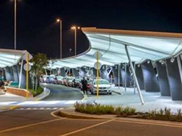 MakMax fabric canopies shelter passengers at Perth Airport 