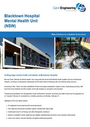 Case study: Blacktown Hospital mental health unit (NSW)