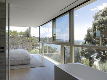 Sorrento beach house with low E glass facade
