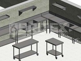Download Revit families for Britex’s BenchTech stainless steel benches, sinks and shelves