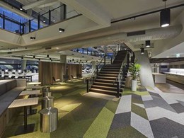 Custom carpet designed for vibrant new NSW Fire & Rescue head office