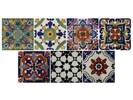 New handmade and hand painted Mexican tiles