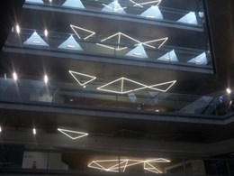Neon lighting used in new NAB building in Docklands