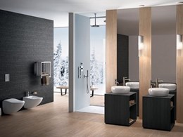 Fluid bathroom fittings collection at Salone del Mobile, Milan