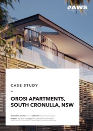 Case study: Orosi Apartments, South Cronulla, NSW