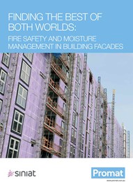 Finding the best of both worlds: Fire safety and moisture management in building facades