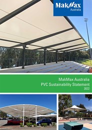 MakMax Australia PVC sustainability statement 2022