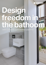 Design freedom in the bathroom with Geberit concealed cisterns