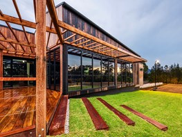 The contemporary cellar door giving visitors a taste of nature