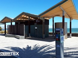 Middle Park Foreshore amenities block designed with compliant Britex sanitary fixtures