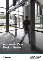 Automatic door design guide: Addressing safety hazards and compliance