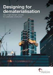 Designing for dematerialisation: Use of high-strength concrete for sustainable construction