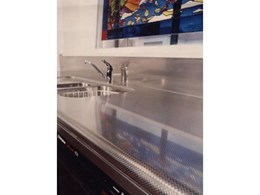Stainless steel finishes for benches, bar tops and splashbacks from Rimex Metals