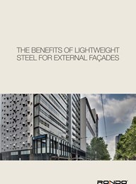 The benefits of lightweight steel for external façades 