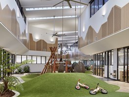 Childcare centre turns Brisbane heritage building into inverted garden