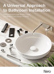 A universal approach to bathroom installation: How universal in-wall bodies create convenience and design flexibility