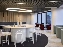 Open cell metal ceilings meet aesthetic and fire safety goals at Clough's Perth HQ