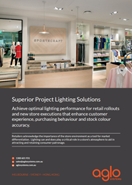 Superior Lighting Solutions; A guide to the importance of lighting in the retail space & Consumer experience