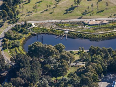 The Sydney Park Water Re-Use Project has received two additional honours: the Good Design Award Best in Class in the Architectural Design and Urban Design category and the 202020 Vision Green Design Award. Image: Supplied
