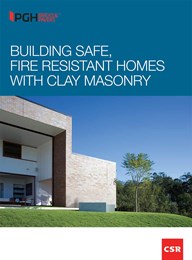 Building safe, fire resistant homes with clay masonry