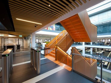 SAS International Australia provided bespoke metal ceiling solutions for the refurbished office