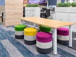 Fronditha Care Melbourne office features acoustic EcoSoft plank carpet tiles